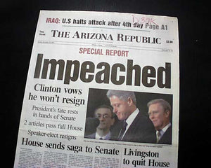 Was Bill Clinton Impeached?
