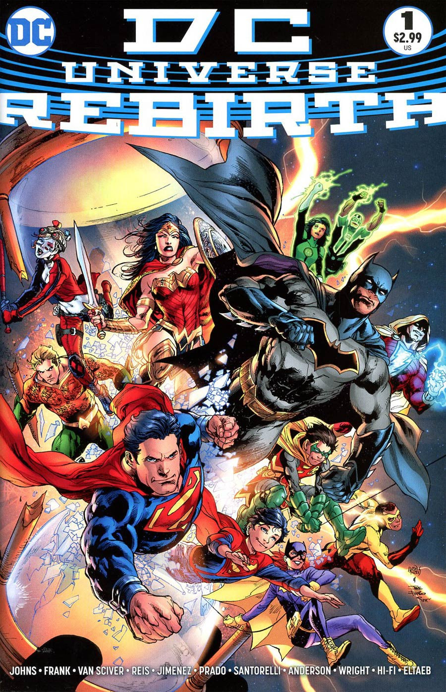 DC Universe Rebirth Special #1 Cover B Variant Midnight Release Cover   *NM*
