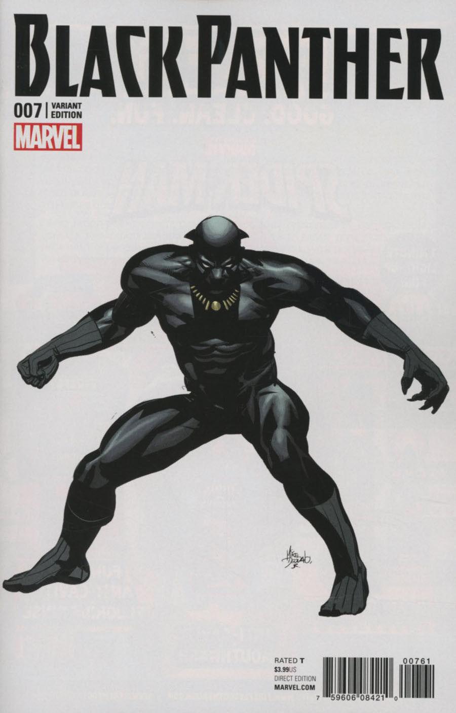 Black Panther Vol 6 #7 Cover E Incentive Mike Deodato Jr Teaser Variant Cover (Marvel Now Tie-In)  * NM* !!!!