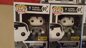Hot Topic Exclusive Black And White Superrman Mystery Funko Pop Black Friday Special !!!