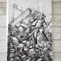 THE WALKING DEAD #1: 15TH Anniversary Blind Unbagged B&W Virgin Sketch Finch Variant *NM* !!!