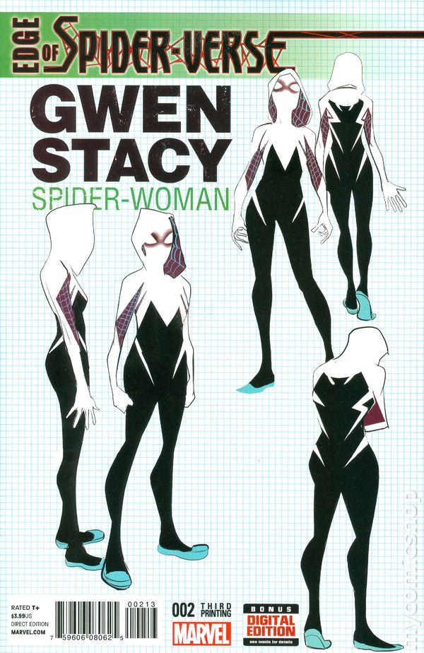 Edge Of Spider-Verse # 2  3rd Print  *NM*  Gwen First Appearance !!