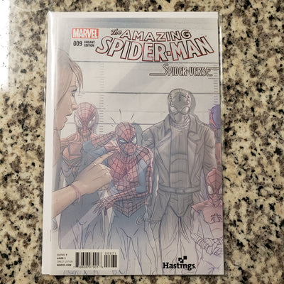 Amazing Spider-Man Vol 3 # 009  Hasting Fade Sketch Variant Spider-Gwen Silk NM  (Spider-Verse Tie-In)