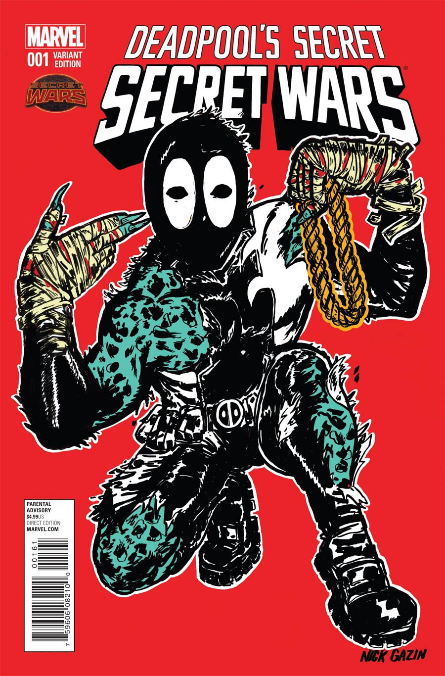 Deadpools Secret Secret Wars #1 Cover E Variant Nick Ganzin  In Stock !!!!