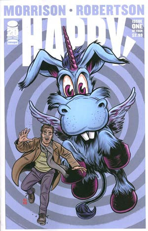 Happy #1 1st Ptg Variant Cover By Mike Allred . * TV Show Coming  To Syfy * !!!!