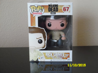 The Walking Dead Rick Grimes Prison Yard  # 67  Retired Pop !!!!!
