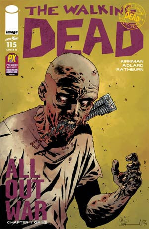 The Walking Dead #115 Cover O NYCC Previews Exclusive Charlie Adlard Variant Cover!!!
